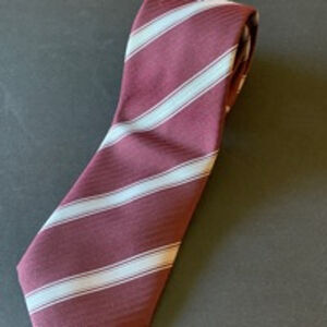 Men's MFA Striped Necktie Burgundy rotary club